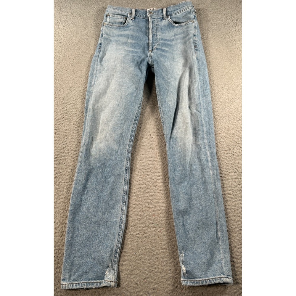 Agolde Nico Jeans Women's 26x26 Blue Denim Skinny Button Fly Stretch USA